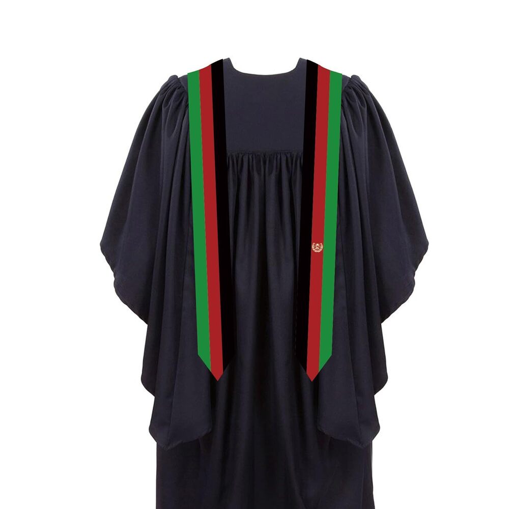 6417 Afghanistan Graduation Stole Flag Graduation Sash Scarf Graduation